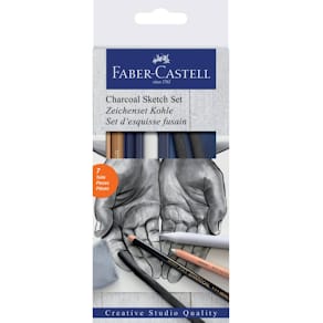 Skizzenset Faber-Castell Kohle Sketch, 7-teilig