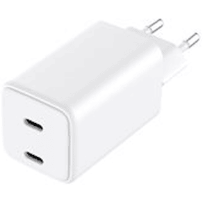 GRATEQ OLOS WALLCHARGER PD/PPS 2xUSB-C GaN 65W WHITE