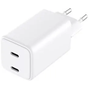GRATEQ OLOS WALLCHARGER PD/PPS 2xUSB-C GaN 65W WHITE