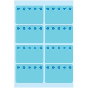 Tiefkühletiketten HERMA Eiskristalle, 26 x 40 mm, blau, 48 St.