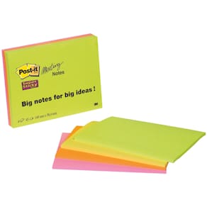 Meeting notes Post-it Super Sticky, 45 vel, ft 101 x 152 mm, geas
