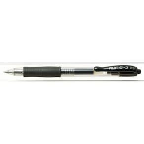 Gelkulpenna PILOT G-2 Fine Svart, 0.5mm, dokumentäkta