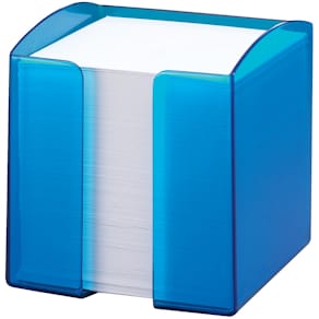Zettelbox Durable TREND, gefüllt, transluzent blau