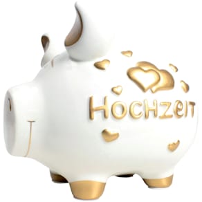 Spardose KCG Schwein mittel, weiß