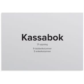 Kassabok BURDE A4L