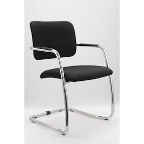 Besucherstuhl Hammerbacher VSBP2, 2 Stück, schwarz, komplett mont