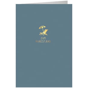 Grußkarte zum Ruhestand, 5er-Set, 11,5 x 17 cm