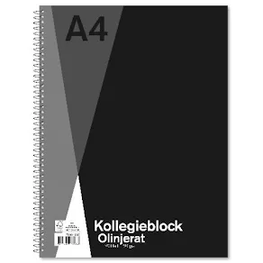 Kollegieblock SOL A4 70g 70 blad olinj.