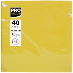 Servett PRONAPPE 38x38cm gul 40/fp
