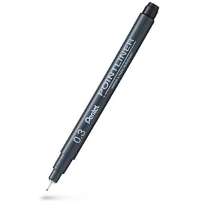 Fineliner PENTEL Pointliner 0,3mm svart