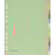 Tabbladen Pergamy, A4 maxi, 11-gaats, karton, 12 tabs, pastel