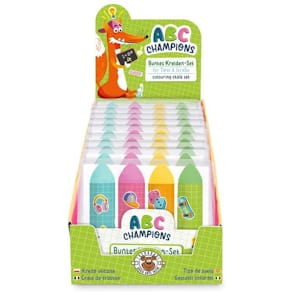 Straßenmalkreide TRENDHAUS ABC Champions, 4 Stück, rund