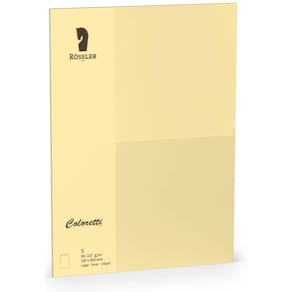 Briefkarte Coloretti HD, B6, 5 Stück, sandbraun