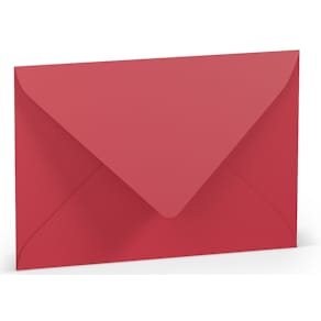 Briefumschlag Rössler Paperado, C6, SF, rot matt