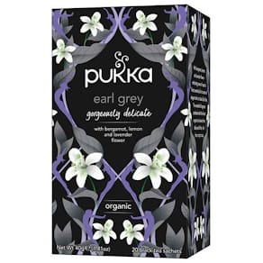 Te PUKKA Svart Gorgeous Earl Grey 20/fp