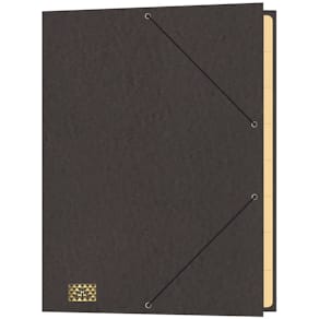 Gummizugmappe RNK, 9 Fächer, 35x25 cm, braun