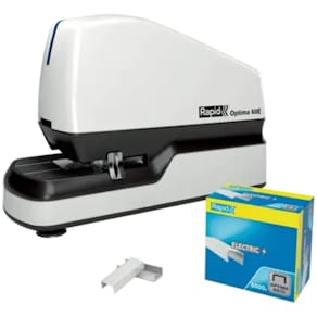 Elhäftare RAPID Optima 60E vit/svart