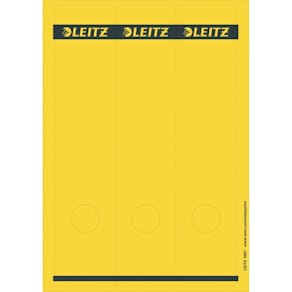 Rückenschild Leitz, lang, breit, gelb