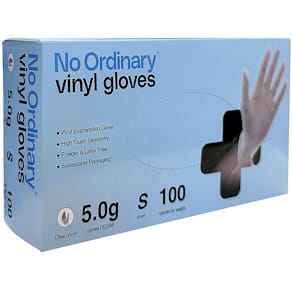 Vinylhandske NO ORDINARY f-fri S 100/fp