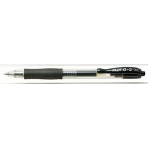 Gelkulpenna PILOT G-2 Fine Svart, 0.5mm, dokumentäkta