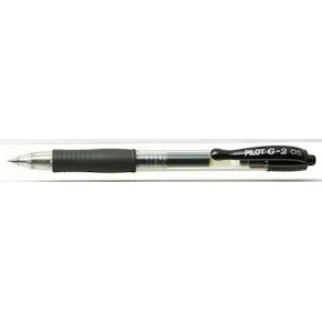 Gelkulpenna PILOT G-2 Fine Svart, 0.5mm, dokumentäkta