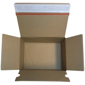 Postæske auto-bund 310x230x100 mm, B-bølge, selvklæb., 20 stk