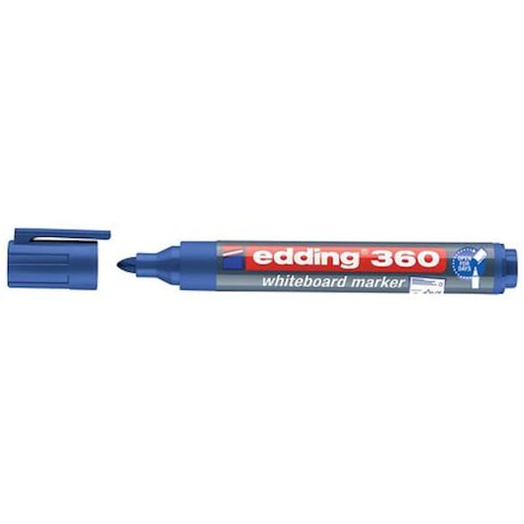Whiteboardpenn EDDING 360 rund blå 10st