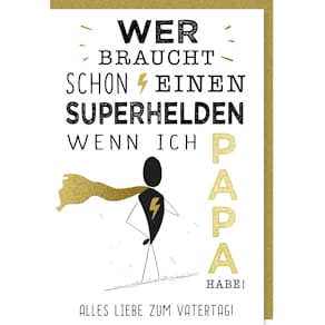 Grußkarte Braun+ Company Vatertagskarte, 11,5 x 17 cm