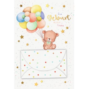 Glückwunschkarte Freudiges Ereignis, Geldschein