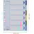 Tabbladen Esselte, 6 tabs, A4, PP, geassorteerde kleuren