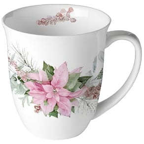 Kaffeebecher AMBIENTE Weihnachtsstern, 0,4l