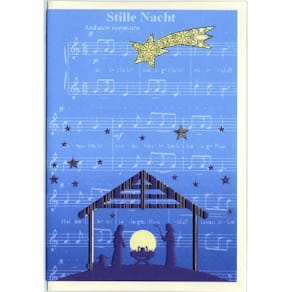 Weihnachtskarte Noname, geprägt, bunt, mit Umschlag