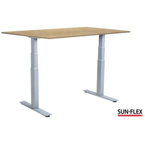 Bord SUN-FLEX VI höj/sänk 120x80 grå/bjö