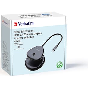 Adapter Verbatim Share My Screen drahtlos 4K USB-C, grau/schwarz