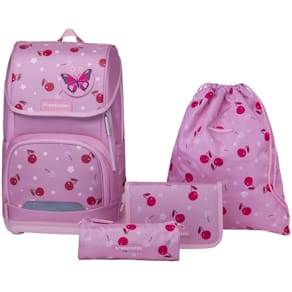Schultaschenset Schneiders Ergoplus Cherry Pop, pink
