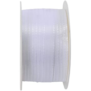 Taftband GOLDINA Basic, 10 mm x 50 m, weiß