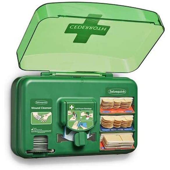 Dispenser CEDERROTH m/innhold sårskader