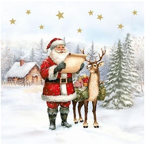 Servett Dear Santa 3-lags 33x33cm 20/fp