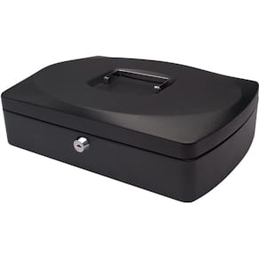 Geldkoffer Q-CONNECT, 325 x 235 x 85 mm, zwart