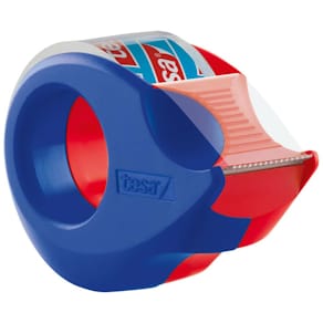 Handabroller tesa Mini, rot/blau, 19 mm x 10 m, inkl. Rolle