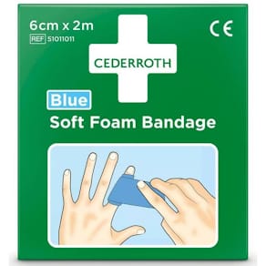 Pflaster Cederroth Soft Foam, blau, 2 m