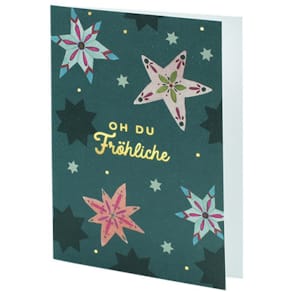 Grußkarte RÖSSLER Ho-Ho-Ho, B6hd, bunt, 1 Karte inkl. Briefumsch.