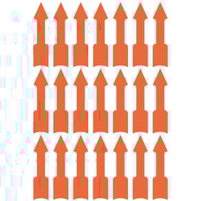 Hinweis-Etiketten Avery Zweckform, Pfeil, leuchtorange