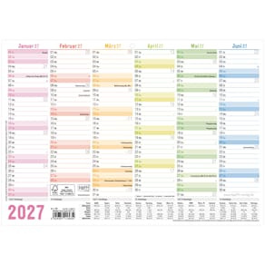 Tafelkalender HÄFFT, Jan–Dez 2027, A4 quer