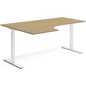 Skrivbord el vänster 80x180 cm Ek/Vit