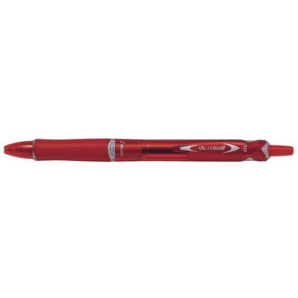 Kulepenn PILOT Acroball P M rød 10st