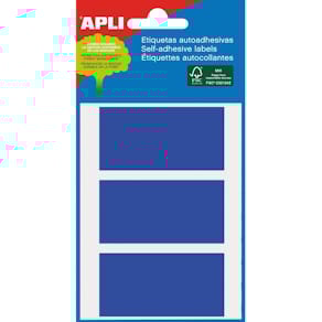 Etiketten Apli gekleurd in etui, blauw (2072)