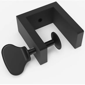 Bordbeslag Lintex Edge, frontmontering, sort