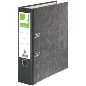 Ordner Q-Connect, Pappe, A4, 80 mm, schwarz
