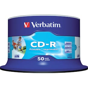 CD-R Rohlinge Verbatim, 700 MB, 80 min, 50 St